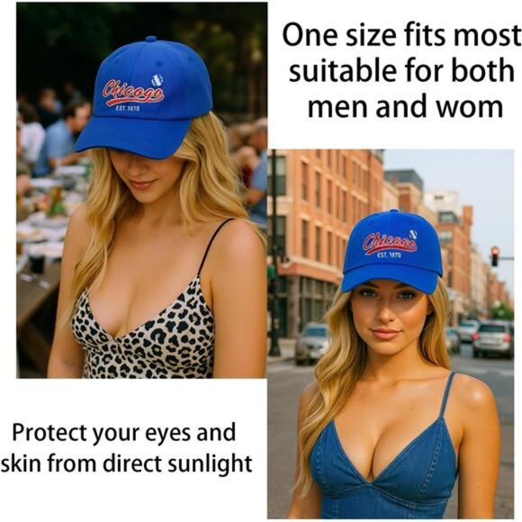 Vintage Embroidered Hat Adjustable Baseball Cap for Men Women Teen Summer Casual - Picture 3 of 7